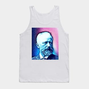 Pyotr Ilyich Tchaikovsky Snowy Portrait | Pyotr Ilyich Tchaikovsky Artwork 13 Tank Top